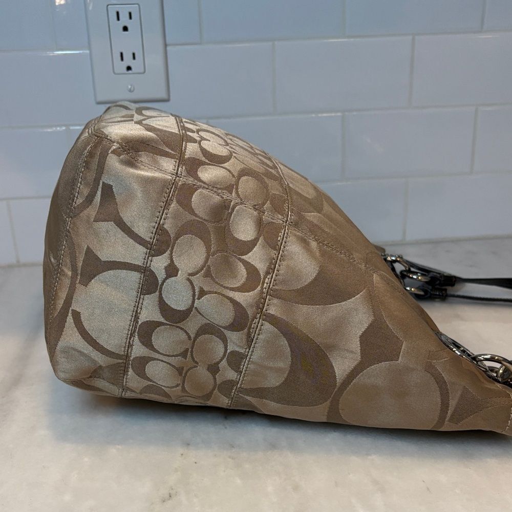 Coach Bag Purse Handbag Pocketbook Vintage Alex Signature Logo Shoulder Bag - Picture 9 of 16